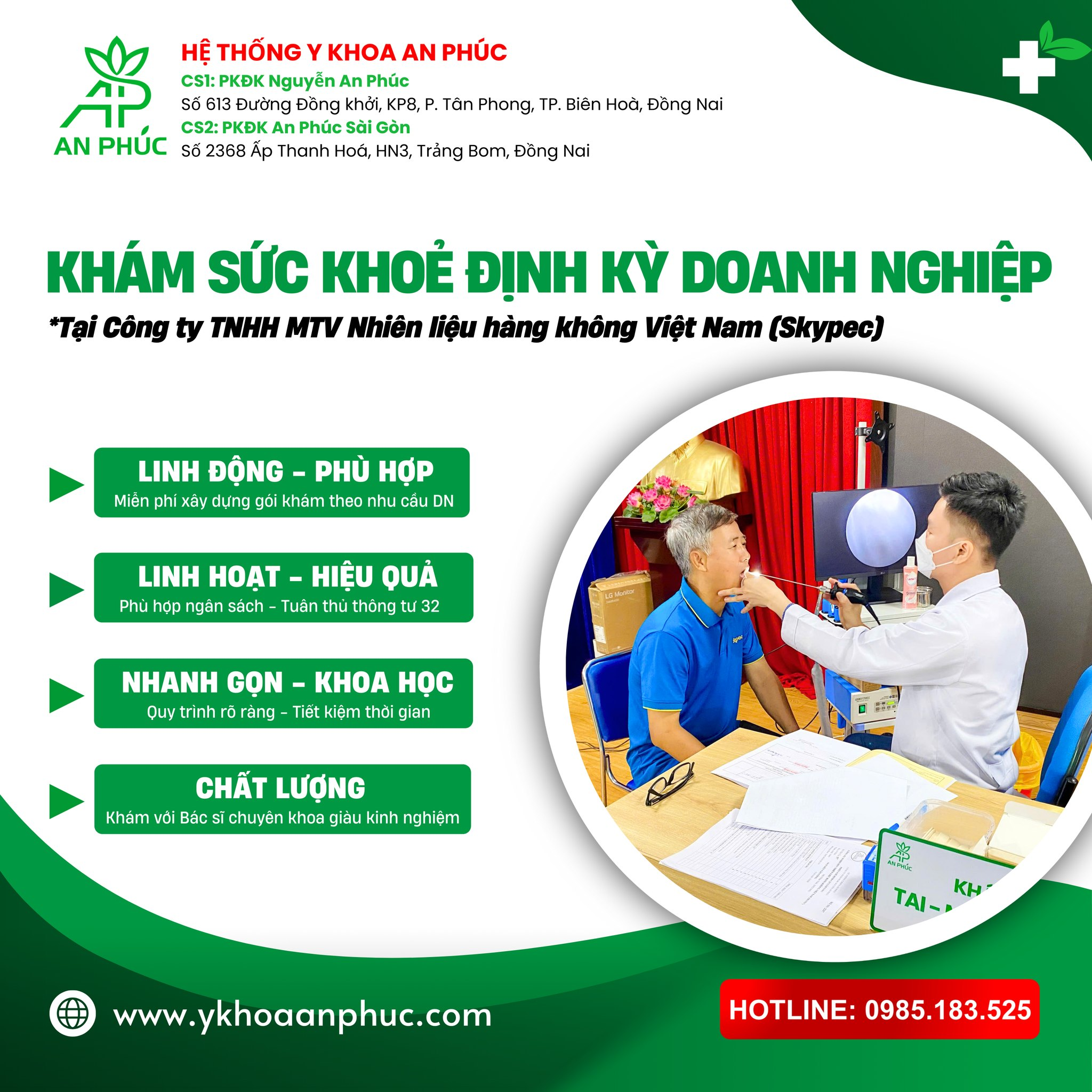 KHÁM SỨC KHỎE ĐỊNH KỲ DOANH NGHIỆP