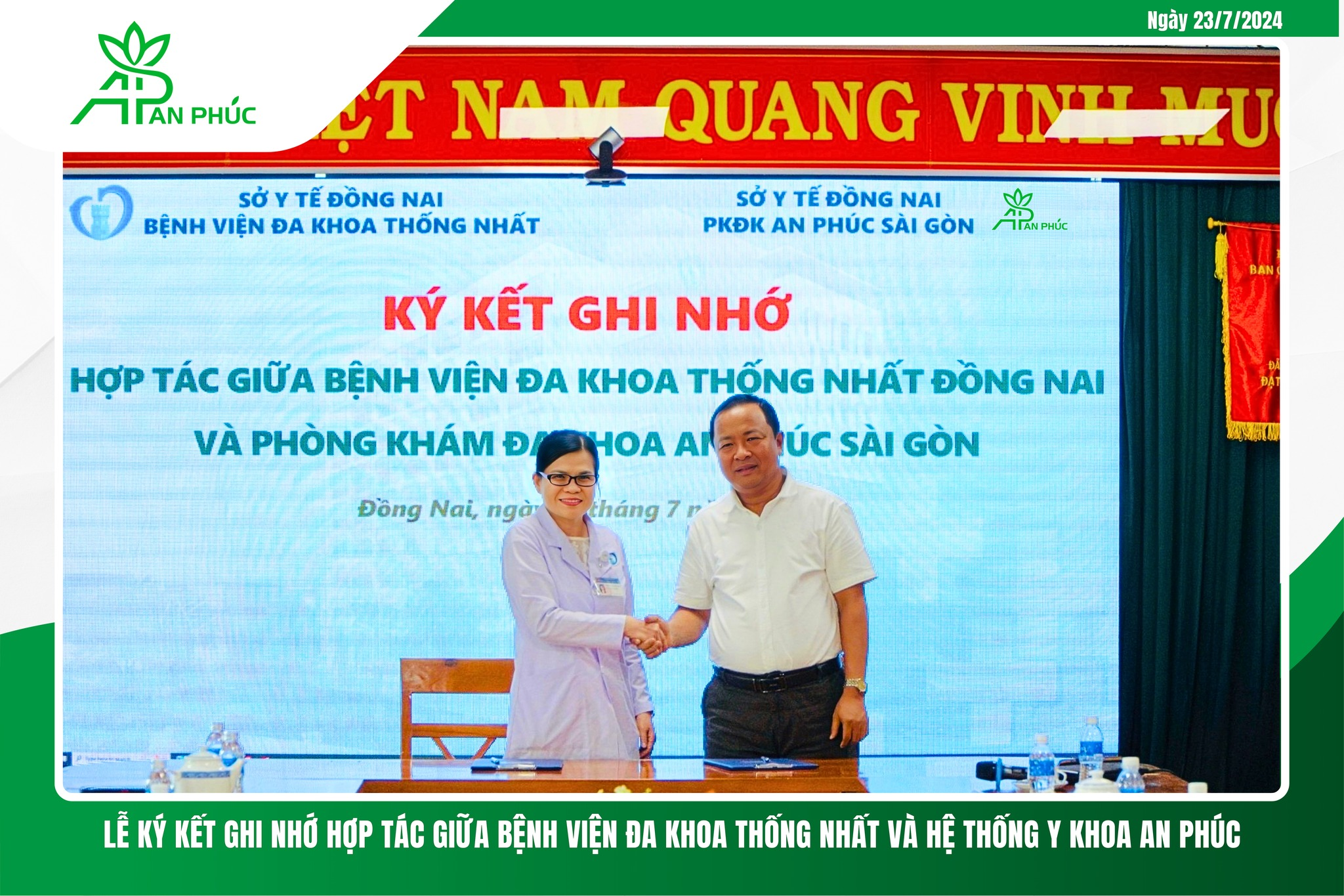Y KHOA AN PHÚC HÂN HẠNH KÝ KẾT HỢP TÁC TOÀN DIỆN VỚI BỆNH VIỆN ĐA KHOA THỐNG NHẤT ĐỒNG NAI.