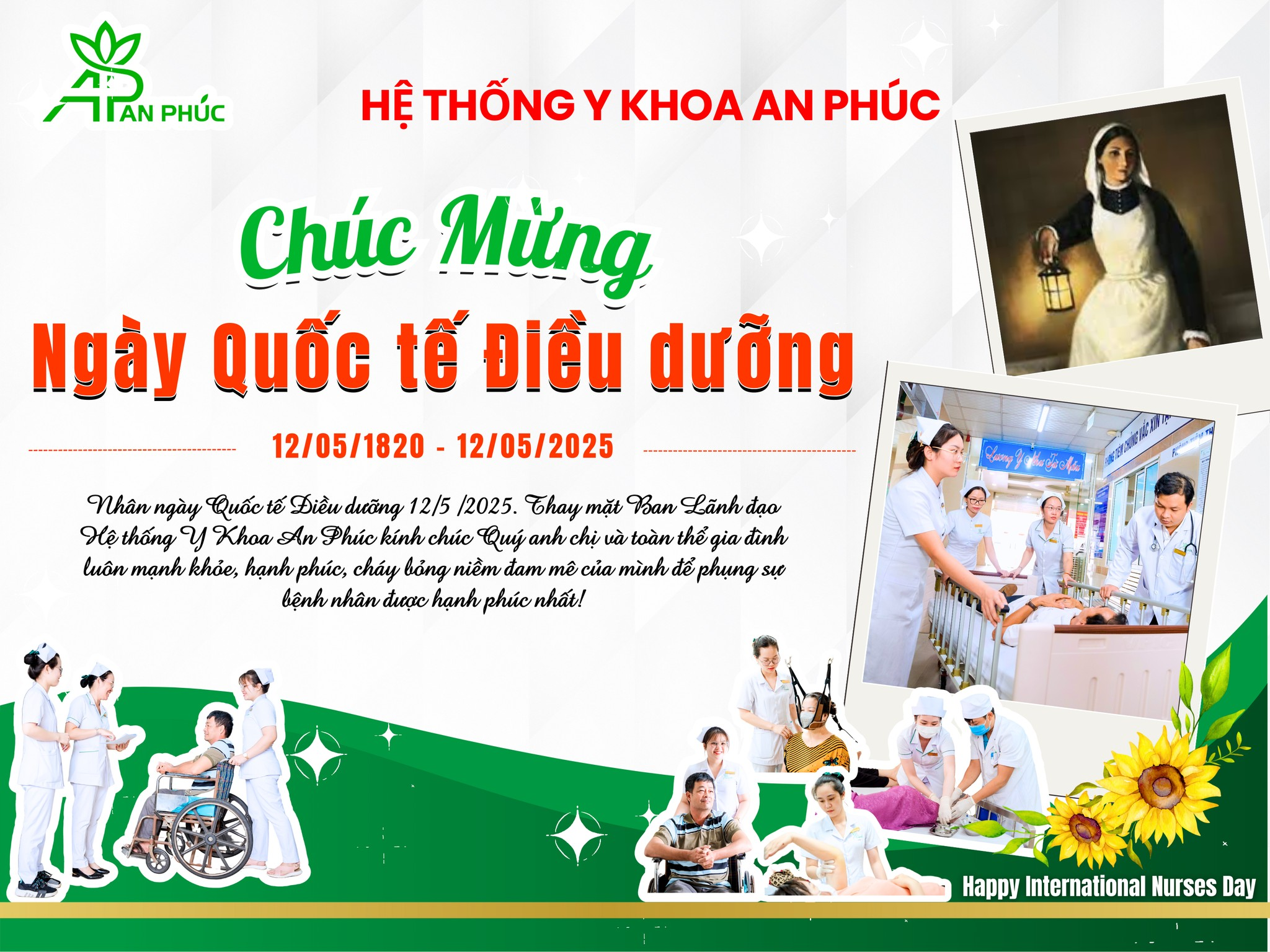 CHÚC MỪNG NGÀY QUỐC TẾ ĐIỀU DƯỠNG 12/5