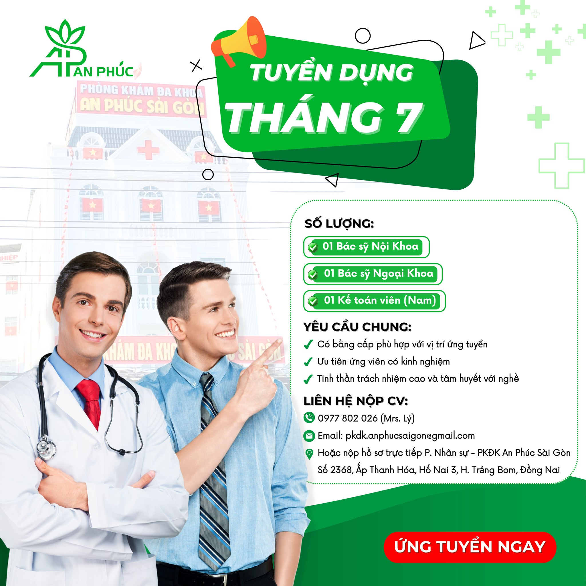 TIN TUYỂN DỤNG Tháng 07/2025